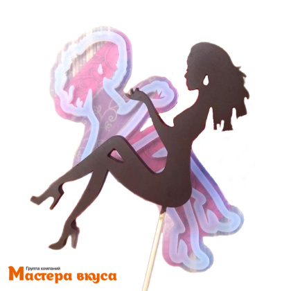 Форма для леденцов силиконовая ДЕВУШКА (топпер), 17*14 см 