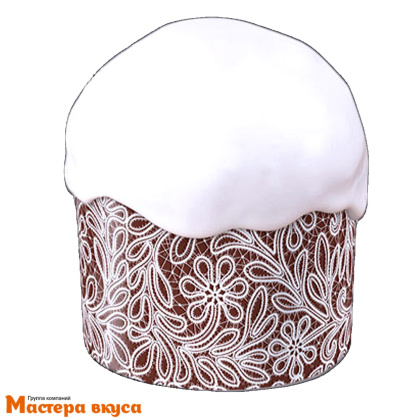 Форма бумажная для кулича (100г) d70*h60 мм РУССКОЕ КРУЖЕВО