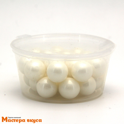 Посыпка Шарики сахарные Жемчуг БЕЛЫЙ перламутр (12мм), 50гр
