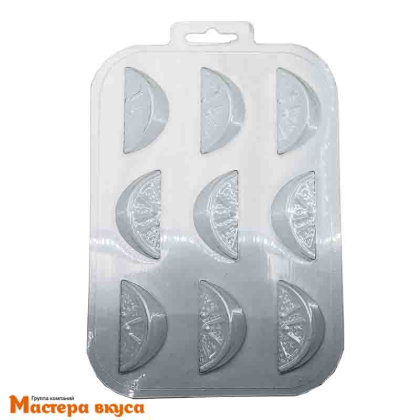 Форма для шоколада пластиковая ШОКО-АПЕЛЬСИНКА 50*25*10,5мм