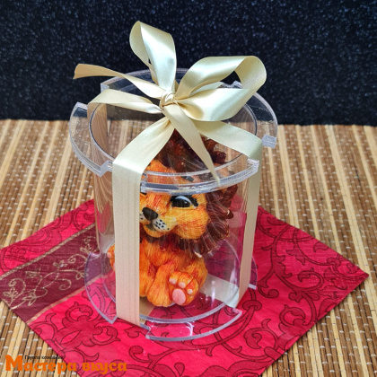 Тубус акриловый для шоколадных фигурок, d-80мм, h-100мм