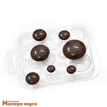Форма для шоколада пластиковая ШОКО-КРУГИ d 12-34 мм
