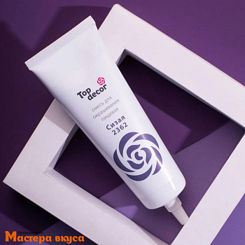 Краситель гелевый Top decor, ЧЕРНЫЙ (СИЗЫЙ), 100гр