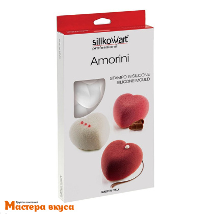Форма силиконовая Silikomart AMORINI 100 MINI сердце мини, (Италия)