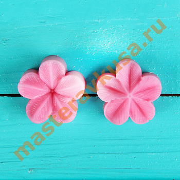 Молд силиконовый, вайнер ЦВЕТОК лютик 3D (2 части), ~4*2,9 см