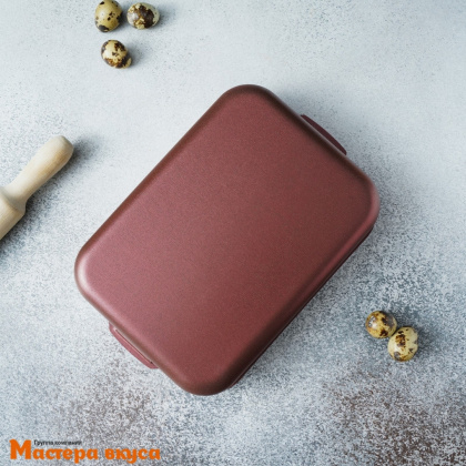 Форма для выпечки, "Пирог"  25*19см  h5,5см (2,2 л), (антипригарное покрытие) Promo