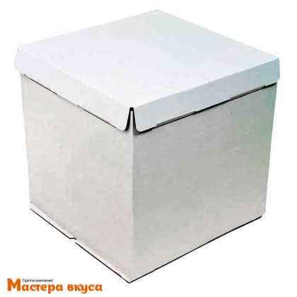 Короб для торта без окна 320*320*350 мм, белый, PASTICCIERE 