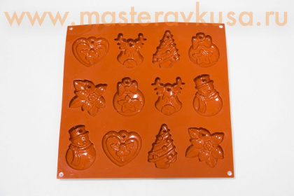 Форма силиконовая  Silikomart ПАСХАЛЬНОЕ ПЕЧЕНЬЕ-ИГРУШКИ Петушки, (Италия)