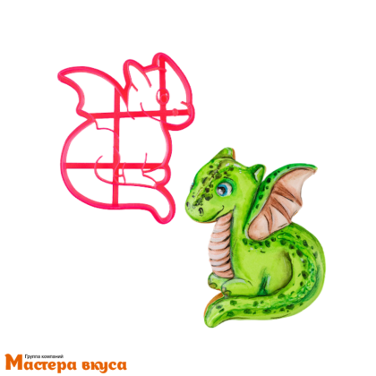 Вырубка пластик ДРАКОН №4, 11см 