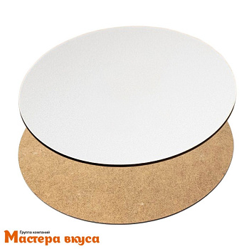 Подложка деревянная 3мм D14см ламинированная