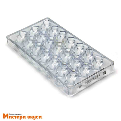 Форма поликарбонатная для шоколада КОНФЕТКА, (21 ячейка) 13.5*27.5 см, Сhocolate World (Бельгия)