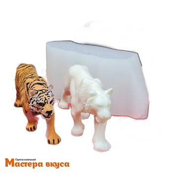 Молд силиконовый  3D ТИГР, изд 11,5*2,8*h5,4 см (шоколад~53гр)