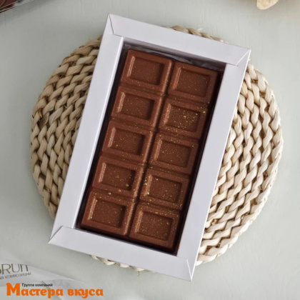 Форма для шоколада пластиковая, плитка ДУБАЙСКИЙ ШОКОЛАД двойной квадрат, 185*105 мм 