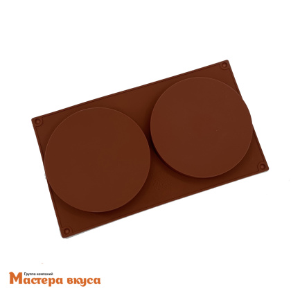 Форма силиконовая КРУГ, d14 h2 см, 2 фигуры (диск)