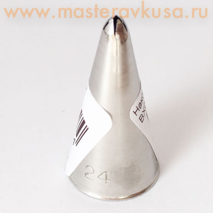 Насадка стальная ЗВЕЗДА закрытая  5 лучей, 49*13мм  (BX0031) №24