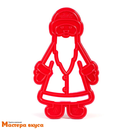 Вырубка пластик  ДЕД МОРОЗ (штамп), 10,5*6 см 