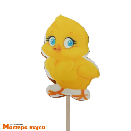 Топпер имбирный пряник  "Цыпленок", ~7*11 см, 55 гр