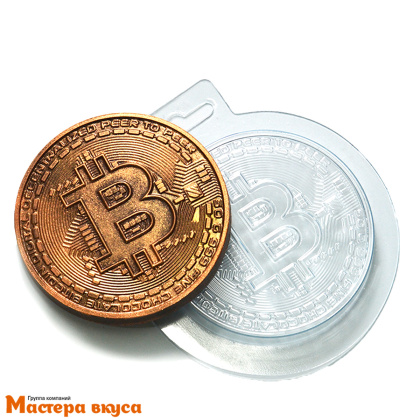 Форма для шоколада пластиковая БИТКОИН, 80*80*10мм