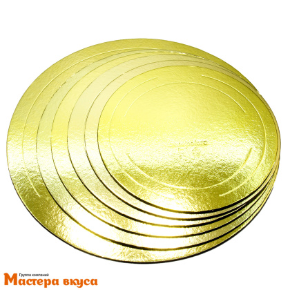 Подложка 3,2 мм, D200 мм золото/белый жемчуг