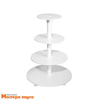 Аренда Подставка под торт 4-х ярусная (пирамида) пластик (цена установ. за весь период до 4 дней)