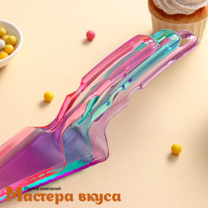 Лопатка для торта пластиковая 30 см, "Краски"