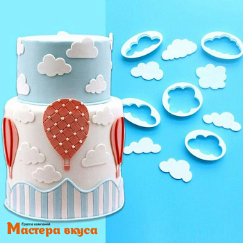 Набор вырубок пластик ОБЛАКА (набор 5 шт)
