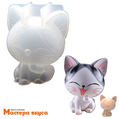 Молд силиконовый  3D КОТЁНОК, изд h6 см (шоколад~27гр) (тонкий силикон)