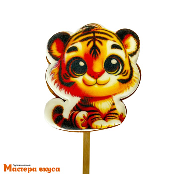Топпер имбирный пряник "Тигрёнок", ~9*8 см, 60 гр