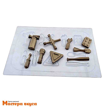 Форма для шоколада пластиковая Набор мини АВТОМОБИЛЬНЫЕ ИНСТРУМЕНТЫ