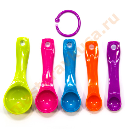 Ложка мерная в наборе 5 шт, (1гр, 2,5гр, 5гр, 7гр, 15гр), "Креатив" Доляна