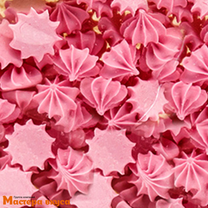 Сахарные украшения МЕРЕНГА (безе) мини, розовые 50 гр