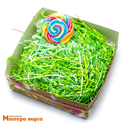 Бумажный наполнитель декоративный,  Микс ЗЕЛЕНЫЙ 608, 50гр