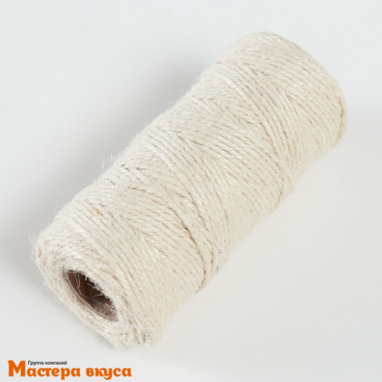 Шпагат джутовый скрученный 50м, молочный