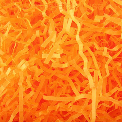 Бумажный наполнитель декоративный, ОРАНЖЕВЫЙ, 50 гр