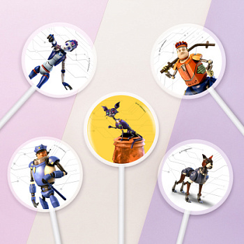 Фотопечать Робики, для леденцов, №46