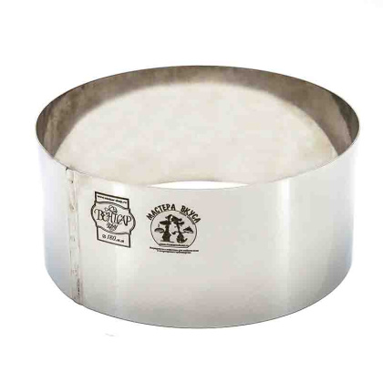 Форма-резак Кольцо D-180,  h80 (нерж.сталь) ВЕНТСАР