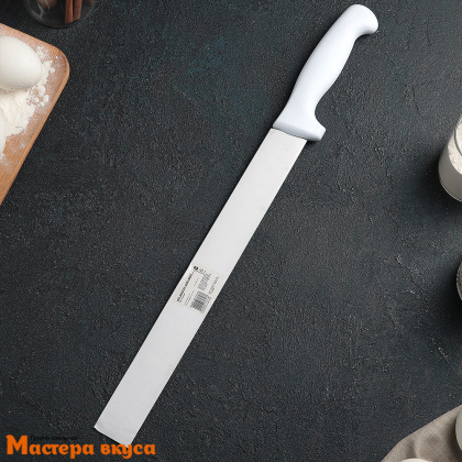 Нож с узкими зубцами, 30 см, с пластиковой ручкой