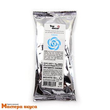 Мастика сахарная Top Decor, 100 гр, СИНЯЯ
