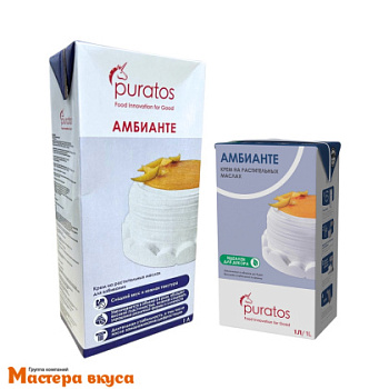 Сливки растительные для взбивания АМБИАНТЕ Puratos, 1 л
