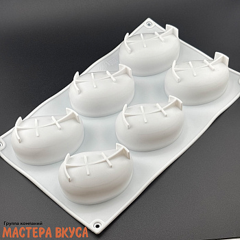 Форма силиконовая, для корпусных и муссовых десертов МАНГО-МИНИ, 6 ячеек D~8*5см h~3,8м