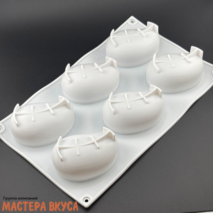 Форма силиконовая, для корпусных и муссовых десертов МАНГО-МИНИ, 6 ячеек D~8*5см h~3,8м