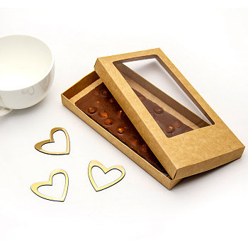 Упаковка для шоколадной плитки 180*90*17 мм (крафт)