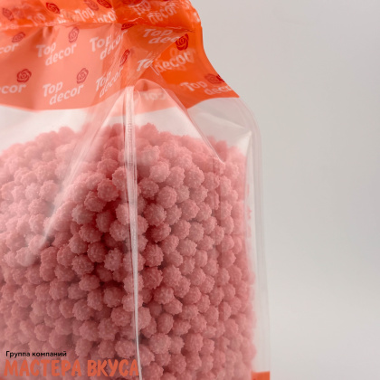 Посыпка САХАРНЫЕ ПОМПОНЫ розовые, 300 гр