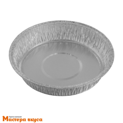 Форма алюминевая одноразовая Круглая D-10,9см (дно d-9см) h-2,1 см