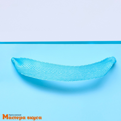 Пакет для торта 300*300*300 мм, с квадратным дном, голубой