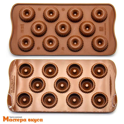 Форма для шоколада силиконовая Silikomart (изи-шок) CHOCO CROWN шоколадная корона, (Италия)