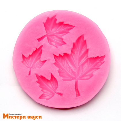 Молд силиконовый ЛИСТ КЛЕНОВЫЙ 6,5*1 см 
