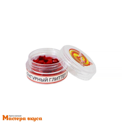 Пищевой блеск (глиттер) "Сердца", красные, 0,5 гр