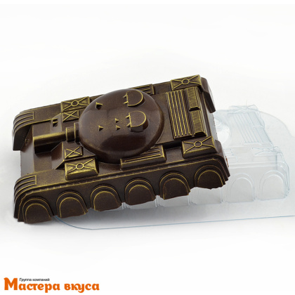 Форма для шоколада пластиковая ТАНК БОЛЬШОЙ, 151*101*41 мм