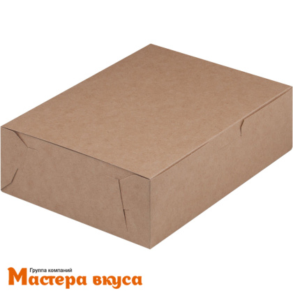 Упаковка для сладостей без окна 200*150*60 мм (крафт)